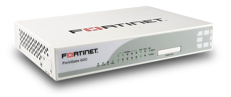 Fortinet FortiGate FG-60C 1Gbps UTM Next-Gen Firewall with 7x GE RJ45 Ports
